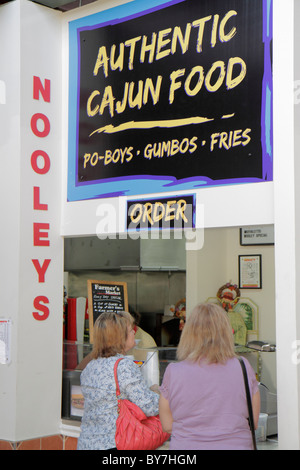 Nashville Tennessee, Nashville Farmers' Market, Nooleys, Lunch-Theke, Bestellfenster, Südliche Küche, Lebensmittel, Verkäufer von Verkäufern, Verkaufsstände, Verkaufsstand Händler Stockfoto