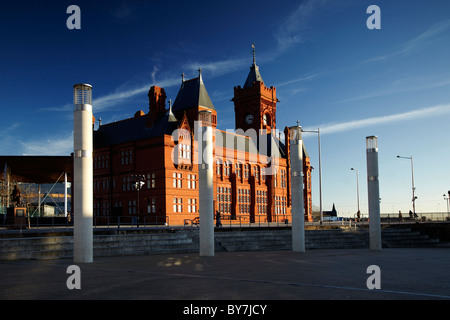Pierhead Gebäude, Cardiff Bay, South Wales, UK Stockfoto