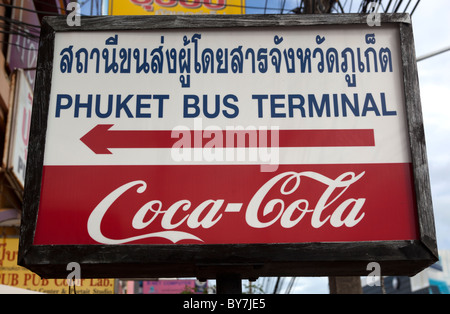 Phuket-Long Distance Bus Terminal Stadt Phuket Thailand Stockfoto