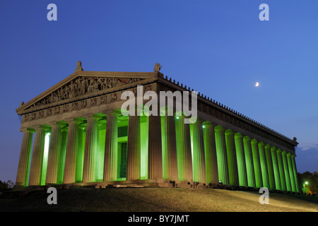 Tennessee Nashville, Centennial Park, Parthenon, 1897, historisches Gebäude, Museum, Griechisch, Athene, klassische Architektur, vollständige Nachbildung, Neuerstellung, Säule, Stockfoto