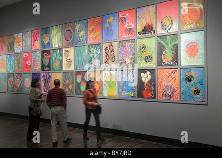 Tennessee Nashville, Friss Center for the Visual Arts, Museum, Kunstgalerie, Ausstellungsausstellung Sammlung Dale Chihuly, Zeichnung, Malerei, abstrakt, bunt, Stockfoto