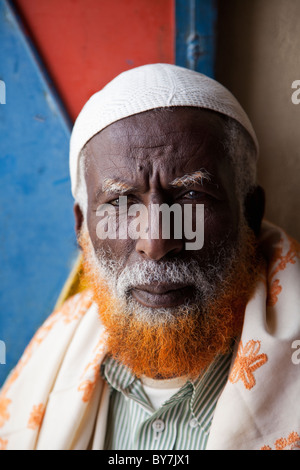 Porträt des somalischen muslimische Händler in Hargeisa Markt, Somaliland Stockfoto