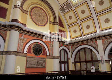 Tennessee Nashville, Wyndham Union Station Nashville Grand, Hotel, 1900, Lobby, restauriert, renoviert, ehemalige Bahnhofsdecke, Bögen, viktorianisch Stockfoto