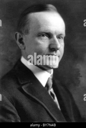 Calvin Coolidge war der 30. Präsident der Vereinigten Staaten. Stockfoto