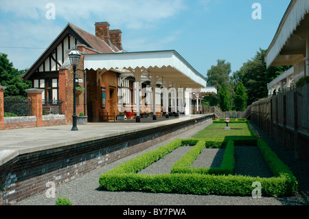 Wolferton - erhalten Royal Bahnhof für Sandringham, Norfolk, England, UK Stockfoto