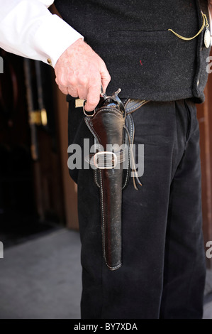 Schütze mit Gewehr und Holster Tombstone Arizona Stockfoto