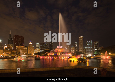 Buckingham Brunnen, Grant Park, Chicago, Illinois, USA Stockfoto