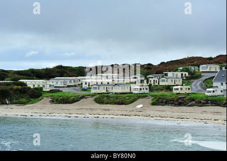 Wave Crest Caravan Park, Caherdaniel, County Kerry, Irland Stockfoto