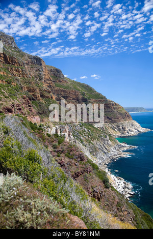 Küste entlang der Halbinsel südlich von Chapmans Peak Stockfoto