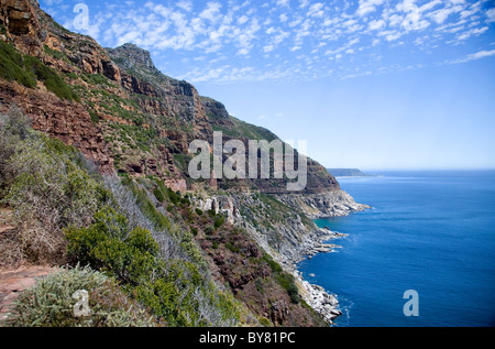 Küste entlang der Halbinsel südlich von Chapmans Peak Stockfoto