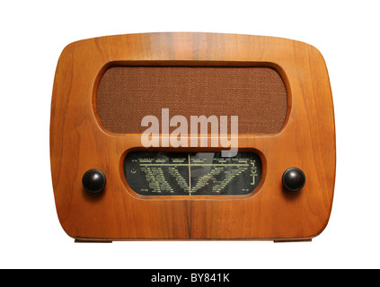 Altes Radio von 1950 und die Jahre. Stockfoto