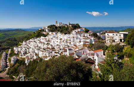 Casares weiße Dorf Provinz Málaga in Andalusien Stockfoto