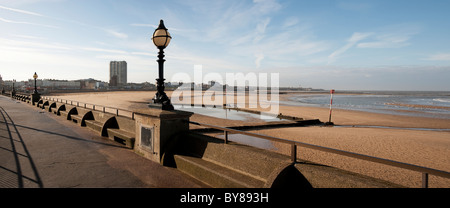 Margate Meer Lamp Post baden Pool flach Stockfoto