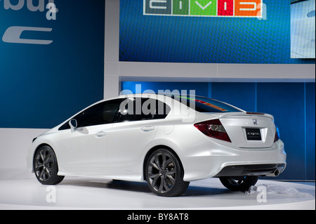 Honda Civic-Konzept auf der 2011 North American International Auto Show in Detroit Stockfoto