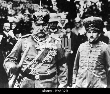 PAUL von HINDENBERG (1847-1934) Bundespräsidenten im Juli 1934 kurz vor seinem Tod am 2. August Stockfoto