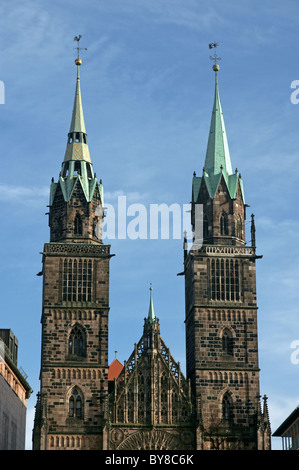 St.-Lorenz-Kirche befindet sich in Nürnberg, Deutschland Stockfoto