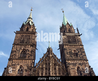 St.-Lorenz-Kirche befindet sich in Nürnberg, Deutschland Stockfoto