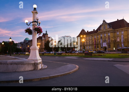 Platz von Marschall Tito, Zagreb, Kroatien, Balkan, Süd-Europa Stockfoto