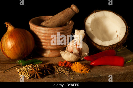 Vorstand der Gewürze Stockfoto