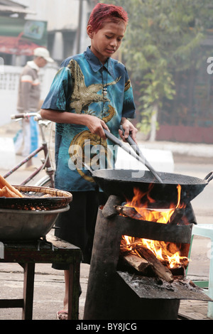 Straße Kochen Stockfoto