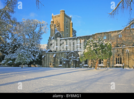 UK Schottland Tayside Perthshire Dunkeld Dom im winter Stockfoto