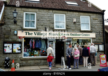 Immobilien in Goathland Yorkshire wie in der beliebten TV-Serie Herzschlag verwendet Stockfoto