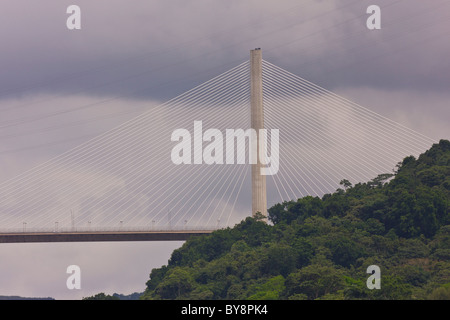 PANAMA - die neue Millennium Panama Canal Bridge. Stockfoto