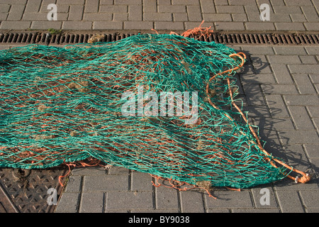 Meer Trawler Fischernetze und zugehörige Ausrüstung Stockfoto