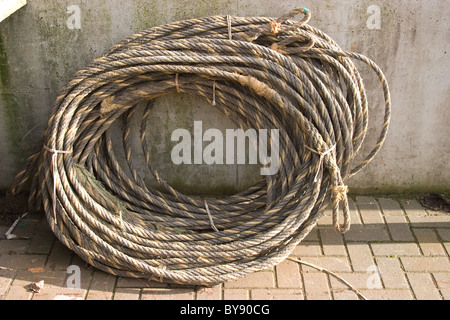 Meer Trawler Fischernetze und zugehörige Ausrüstung Stockfoto