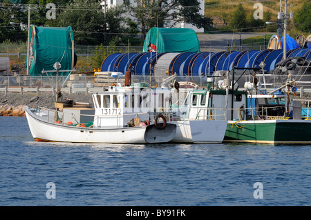 Küstenfischerei Boote vertäut In Bay Bulls Neufundland Kanada Stockfoto
