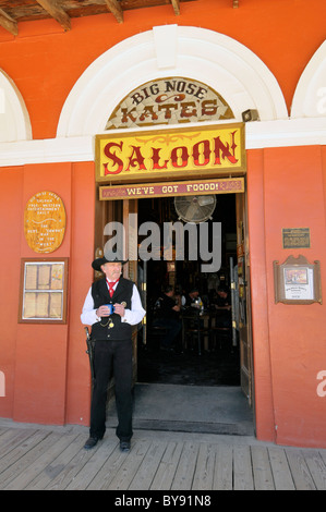 Schütze mit Gewehr und Holster Tombstone Arizona Stockfoto