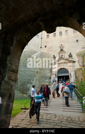 Festung Königstein, Sachsen, Deutschland, Europa Stockfoto