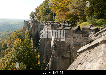 Festung Königstein, Sachsen, Deutschland, Europa Stockfoto