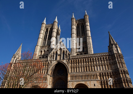 Die Kathedrale von Lincoln, Lincolnshire, Großbritannien Stockfoto