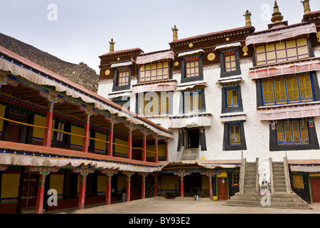 Ganden Phodrang, die Residenz des Dalai Lama im Kloster Drepung, Lhasa, Tibet. JMH4522 Stockfoto