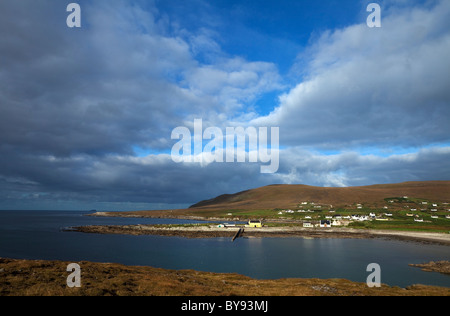 Dooega Dorf an der Atlantic Drive, Achill Island, County Mayo, Irland Stockfoto