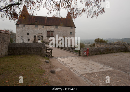 Burghausen Schloss, die längste in Europa, Burghausen, Bayern, Deutschland, Europa Stockfoto