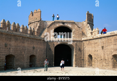 Maurische Festung Alcazaba in Almeria, Andalusien, Spanien Stockfoto