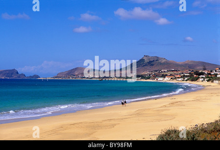 Strand von Porto Santo in der Nähe von Vila Baleira, Porto Santo, Portugal Stockfoto