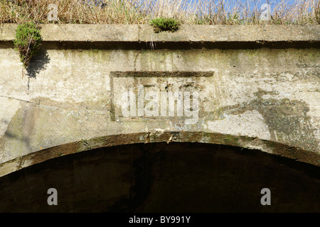 Die Davington Licht Eisenbahntunnel in Kent mit 1916 Datum Stockfoto