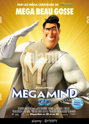 Megamind-Jahr: 2010 USA Regie: Tom McGrath Animationsfilm-Poster (Fr) Stockfoto