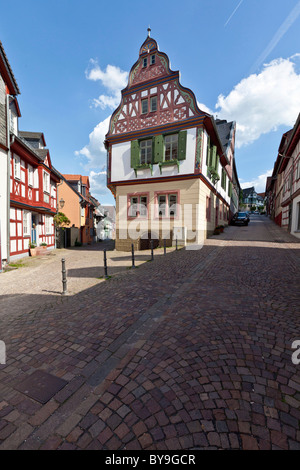 Idstein, Deutsch Half-Timbered House Road, Rheingau-Taunus Kreis, Hessen, Deutschland, Europa Stockfoto