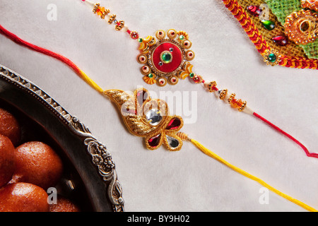 Nahaufnahme des Rakhis Stockfoto