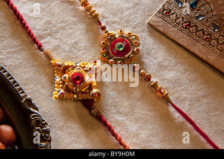 Nahaufnahme des Rakhis Stockfoto