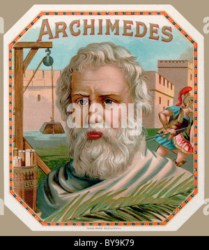 Archimedes von Syrakus, um 287 v. Chr. - um 212 v. Chr. Griechischer Mathematiker, Physiker und Ingenieur. Stockfoto