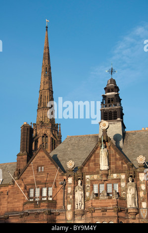 Coventry City Hall mit dem Dom im Hintergrund. West Midlands, UK. Stockfoto