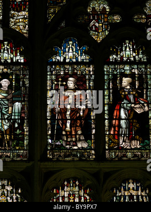 Canterbury Kent England Canterbury Kathedrale Kapitelsaal Buntglasfenster Stockfoto