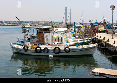 Paphos Hafen, Südzypern Stockfoto