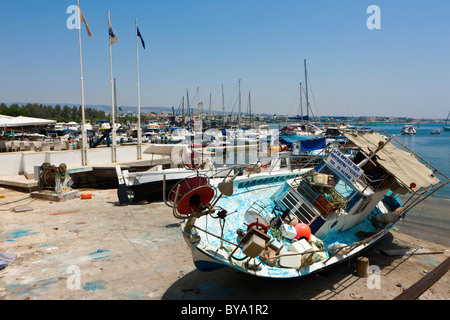 Paphos Hafen, Südzypern Stockfoto