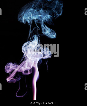 Farbiger Rauch Stockfoto